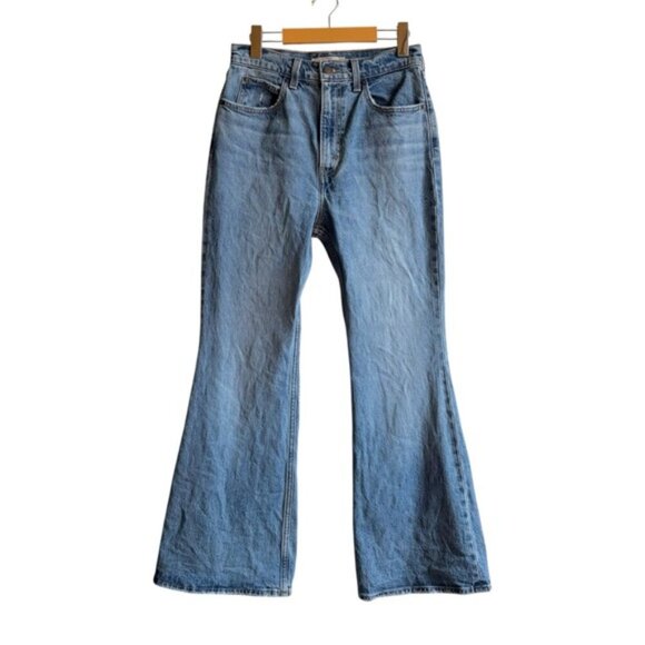 Levi’s 70s High Flare Jeans Sonoma Walks Light Wash Size 28 Premium - Picture 2 of 16